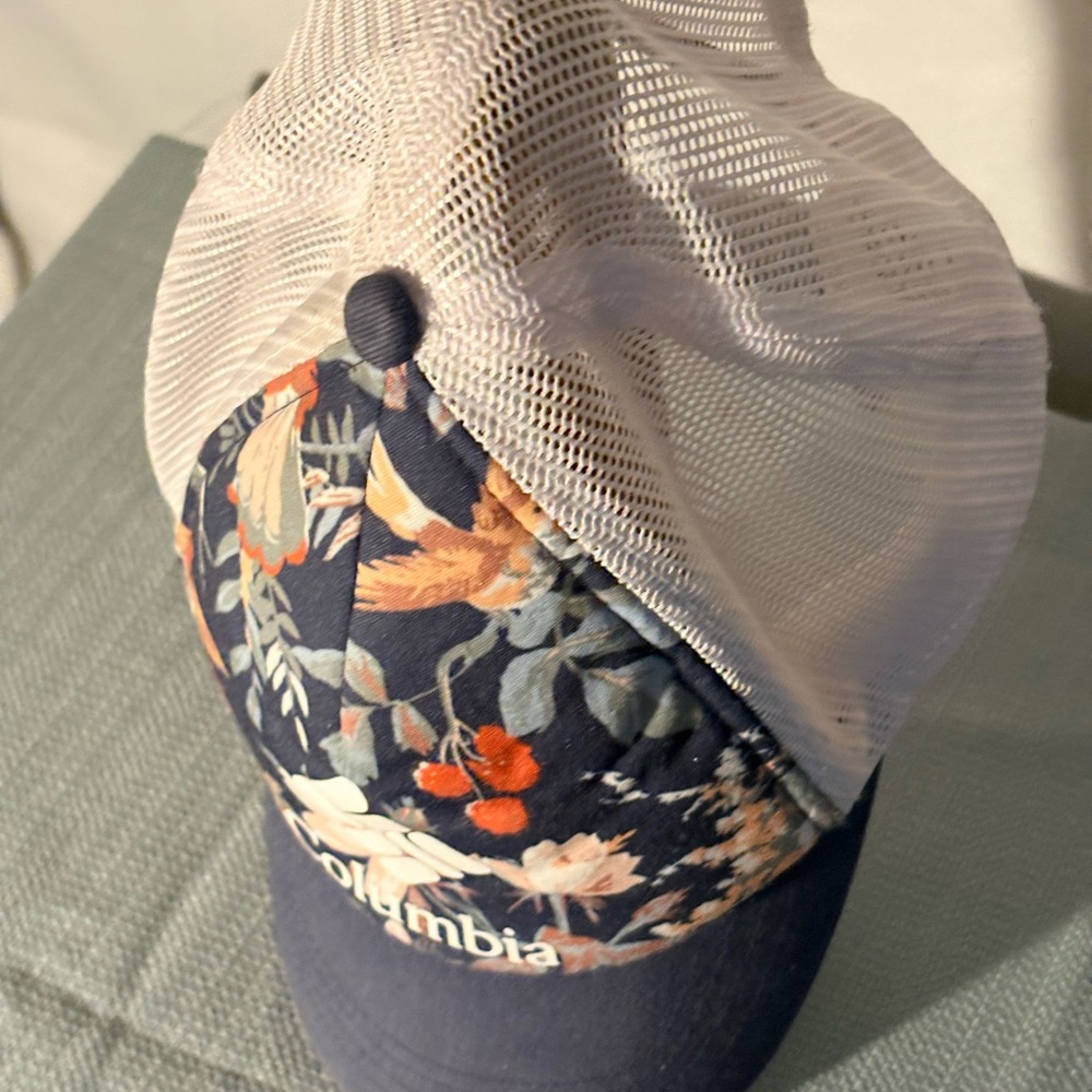 Columbia Navy Floral Mesh Cap
